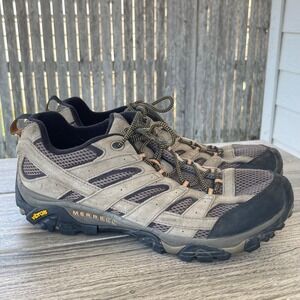 Merrell Moab 2 Hiking Shoes Men 14 Walnut Brown Suede Vibram J06011 Gorpcore